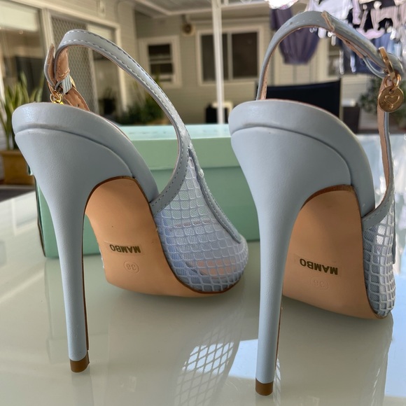 Women’s Pale Blue Slingbacks | Size 36 | Freelance | Never Worn - Picture 4 of 5